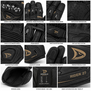 High Protection Sport Bike Leather Racing <b>Gloves</b> <b>for</b> <b>Men</b> Breathable Touchscreen Motorcycle Racing <b>Gloves</b> - Product Image 6