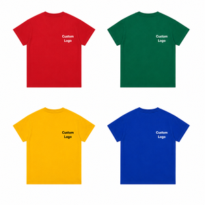 เสื้อยืดคอกลมแขนสั้นผู้ชายปี 2026 พิมพ์ลายด้านหลัง ผ้าคอตตอน 100% ทรงปกติ สีพื้น ผ้าเจอร์ซีย์ถัก สไตล์ลำลอง พร้อมโลโก้แบบกำหนดเอง - Product Image 3