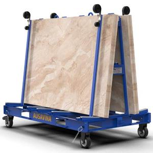 Ausavina One Stop A-Frame <b>Transport</b> Rack Trolley Cart Dolly for Glass Granite Stone and Marble - Product Image 3