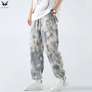 Pantalon de jogging ample et décontracté, sur mesure, de qualité supérieure, en molleton de coton durable pour hommes - Product Image 2