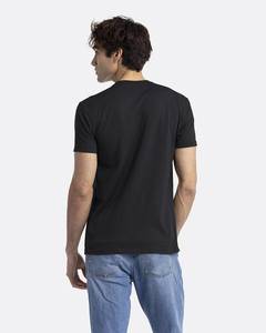 T-shirt col rond unisexe For Level Apparel N6210-Blanc 100% Coton CVC, imprimé sur mesure, écologique et respirant - Product Image 4