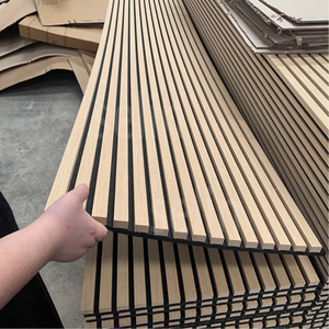 Paneles de Pared Decorativos Modernos, Paneles de Pared Acanalados Negros de 600*2400mm, Paneles Acústicos de Madera Akupanel para Techo de Cine - Product Image 3