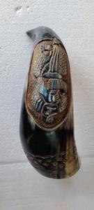 Corne à boire artisanale en corne de bœuf, authentique corne de vache et de buffle, cornes à boire vikings médiévales à prix abordables - Product Image 3