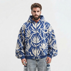 Collection Hiver 2026 – Sweats à Capuche Homme 100% Coton Séchage Rapide Respirant Coupe Ample Couleur Unie Léger Logo Personnalisé - Product Image 4