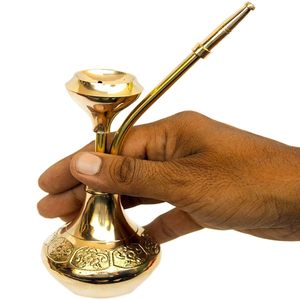 Miniature Chicha en Laiton Décorative Traditionnelle, Figurine de Table pour la Maison, Objets de Collection - Product Image 1
