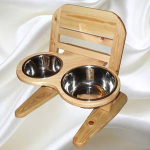 <b>Raised</b> Wooden <b>Dog</b> <b>Bowl</b> <b>Stand</b> Promotional Pet Product for Comfortable <b>Raised</b> Feeding Position - Product Image 2