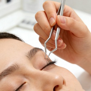 Ensemble de pinces à cils professionnelles en acier inoxydable avec logo personnalisé, emballage personnalisable pour extensions de cils et sourcils - Product Image 4