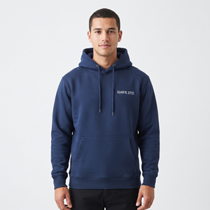 Sweat à capuche en coton pour homme, épais, décontracté, avec cordon de serrage, col pull, style uni, personnalisable avec logo, avec poches - Product Image 4