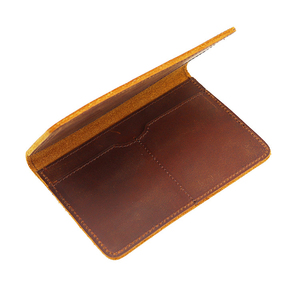 Porta Pasaportes Minimalista de Cuero PU, Diseño Delgado Sin Cierre, Negro, 7 Pulgadas, para Tarjetas de Crédito y Viajes - Product Image 5