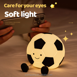 Offre Spéciale LED Mini Soft Football Night Light Fonction tactile blanc chaud pour <span class=keywords><strong>chambre</strong></span> d'enfant-Cadeau d'anniversaire pour garçon - Product Image 6