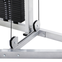 Machine à développer les épaules avec siège en acier, prix d'usine, avec pile de poids de 100 kg pour équipement de fitness de salle de sport commercial