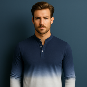 Polo de Golf de Manga Larga para Hombre, 100% Poliéster de Secado Rápido, Estilo Rugby, con Logotipo Bordado Personalizado, Diseño Liso - Product Image 6