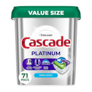 Capsules lave-vaisselle Cascade Platinum, parfum citron, 62 unités - Product Image 3