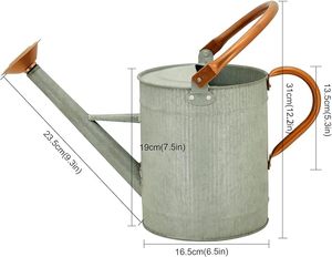 Arrosoir en métal au design tendance et élégant, grande capacité de stockage, idéal pour l'entretien des plantes de jardin et des pelouses en extérieur - Product Image 3