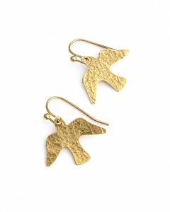 Oferta Especial: Pendientes Colgantes de Aleación con Diseño de Pájaro Martillado Sencillo, Estilo Minimalista, para Fabricación de Joyas, Importador de Joyería de Dubái - Product Image 1