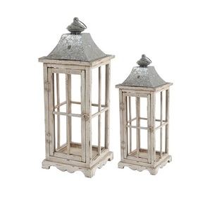 Portavelas de Madera Rústico Natural con Puerta de Vidrio y Asa de Cuerda, Decoración Estilo Granja - Product Image 6