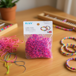 Goma para Manualidades Rosa Morado 300 Piezas Ref221368 - Product Image 2