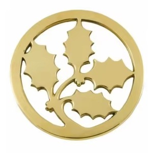 Sous-plat rond en métal découpé motif feuille d'argent moderne, isolant thermique robuste pour table, prix de gros - Product Image 4