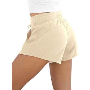 Shorts décontractés pour femmes, coupe ample et élégante, en mélange de coton, pour tous les jours, respirants, texture douce, confortables, avec poche, légers - Product Image 2