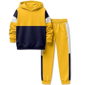 Ensemble de survêtement en polaire épais pour enfants, sweat à capuche de sport, tenue de sport pour bébé garçon, ensemble de vêtements pour enfants - Product Image 1