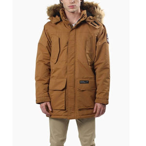 Manteau d'hiver long surdimensionné personnalisé pour homme, épais, chaud, coupe-vent, parka à capuche de haute qualité, veste parka pour homme - Product Image 4