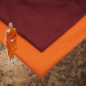 Tissu Monk 65% Polyester 35% Viscose Teint Uni Léger Robuste Haute Densité pour Broderie Vêtement Textile Maison - Product Image 2