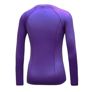 Women's High Quality Breathable Compression Top Custom Fitness Sports Shirt Heat-Transfer Printed 100% Polyester V-neck Crop Top - Product Image 1