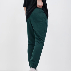 Men's <b>White</b> Cotton Sweatpants Elastic Waist Casual <b>Joggers</b> Side Pockets Midweight Autumn Wear - Product Image 6