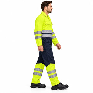 Overol de Trabajo Personalizado al por Mayor, Ropa de Trabajo de Alta Visibilidad, Uniforme de Trabajo Reflectante para la Construcción, Overol de Trabajo Ignífugo - Product Image 3