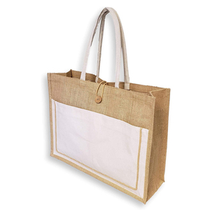 Sac fourre-tout en toile de coton 100% de haute qualité personnalisé, fermeture à l'épaule, sac de shopping réutilisable, logo personnalisé, couleur personnalisée - Product Image 1
