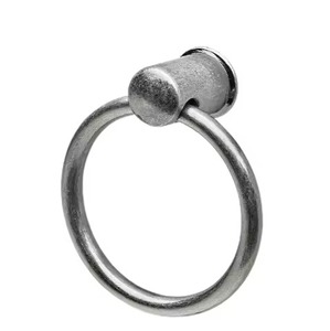 Durable Metal Towel Ring Circular Wall Mounted Rust Resistant Bathroom Storage Single Tier Towel Holder For Home Hotel Use - Product Image 6