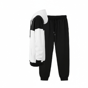 Ensemble sweat à capuche et jogging pour homme et femme, survêtement décontracté 2 pièces, sweat-shirt à capuche, pantalon de jogging à taille élastique, streetwear - Product Image 4