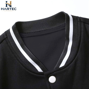 Veste universitaire en laine noire et grise, style tendance, avec manches contrastées, patchs lettres, fermeture à boutons pression, vestes Letterman - Product Image 6