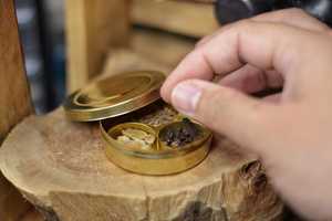 Antique Finish Brass Masala <b>Box</b> Spice Organizer for Home KitchenAntique Finish Brass Masala <b>Box</b> Spice Organizer for Home Kitchen - Product Image 3