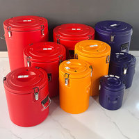 Ensemble de seaux à glace 4-en-1 pour fêtes, refroidisseurs portables, supports pour bouteilles de bière, bacs à boissons ronds pour le voyage et le camping
