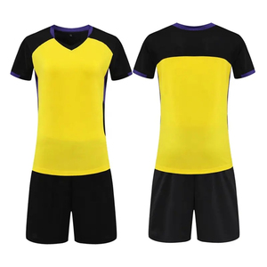 Custom Women Volleyball Uniform Quick Dry Sublimation Printed Blue Black Jersey Shorts Set Team Sports Wear Kit - Product Image 3