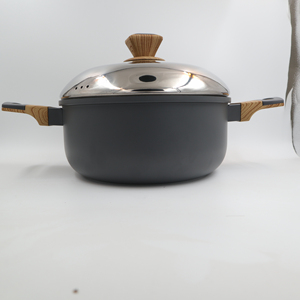 Cacerola Antiadherente Premium con Revestimiento de Granito, Cuerpo de Aluminio Duradero, Tapa de Vidrio Templado, Asas Laterales Resistentes al Calor - Product Image 4