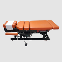 Table de physiothérapie et de chiropratique électrique haut de gamme, réglable en hauteur, avec fonction de flexion et de traction, et table à abaissement automatique