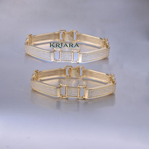 Pulsera Cubana de Plata 925 con Moissanita, Corte Brillante Redondo, Microincrustaciones, Diseño Geométrico, Pulsera de Lujo Unisex - Product Image 2