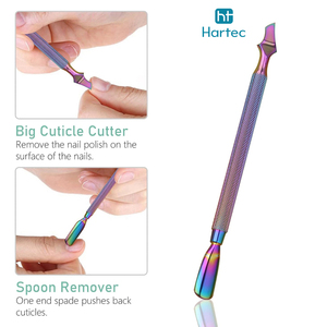 Double Head Trendy Product All-in-One Professional Cuticle Care <b>Tool</b> Set Durable Stainless Steel Manicure Kit With Portable <b>Case</b> - Product Image 5