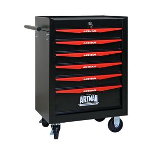 20\" 6-Drawer <b>Rolling</b> Metal <b>Tool</b> Chest Cabinet Steel <b>Tool</b> Storage Box with Ball Bearing Drawer Slides - Product Image 1