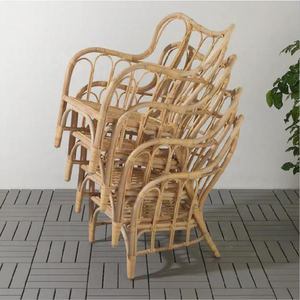 Silla de ratán tejida a mano para descanso, ideal para hoteles y cafeterías. Fabricante OEM de Vietnam. - Product Image 5