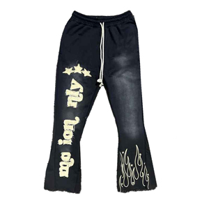 Low MOQ Men Plain Fleece Sweatpants Custom Embroidered Elastic Waist <b>Cuffed</b> <b>Joggers</b> Trousers - Product Image 3