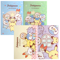 Set de 12 Notas Adhesivas Pokémon de 6 Pasos, Personajes Lindos Kawaii, Material Escolar para Niños, Modelo Coreano Pikaed, Venta al Por Mayor