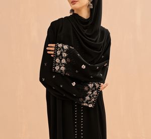 Wholesale Kaftan Abaya Handmade Turkish Floor Length Long Sleeve Soft Breathable Fabric Loose Fit Casual Party Wear - Product Image 3