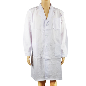Wholesale Unisex White Lab <b>Coat</b> Professional Medical <b>Doctor</b> Uniform with Pockets - Product Image 1