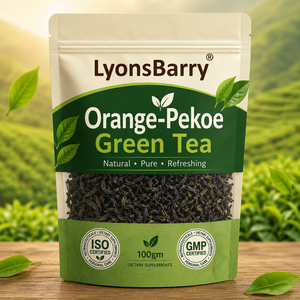 Thé vert Orange-Pekoe LyonsBarry 100g en vrac, pur et naturel, rafraîchissant, complément alimentaire - Product Image 2