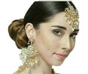 Indian Stylish Layered Pearl Rani Haar Long Kundan Necklace Jewellery Set Wedding Engagement Party Gift Antique Gold Plated - Product Image 3