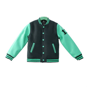 Veste universitaire pour homme en cuir véritable, personnalisable, imperméable, à capuche, fermeture éclair, décontractée, hiver, service OEM, vente chaude - Product Image 1
