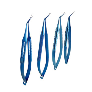 Pinces de Capsulorhexis en Titane Anodisé Bleu Inamura, Micro-Pinces Ophtalmiques, Outils Personnalisés, Fournisseur en Gros - Product Image 3